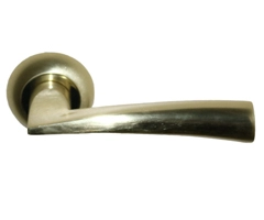 Ручка дверная Z-P-1068 SN/NP (никель матовый/никель блестящий)