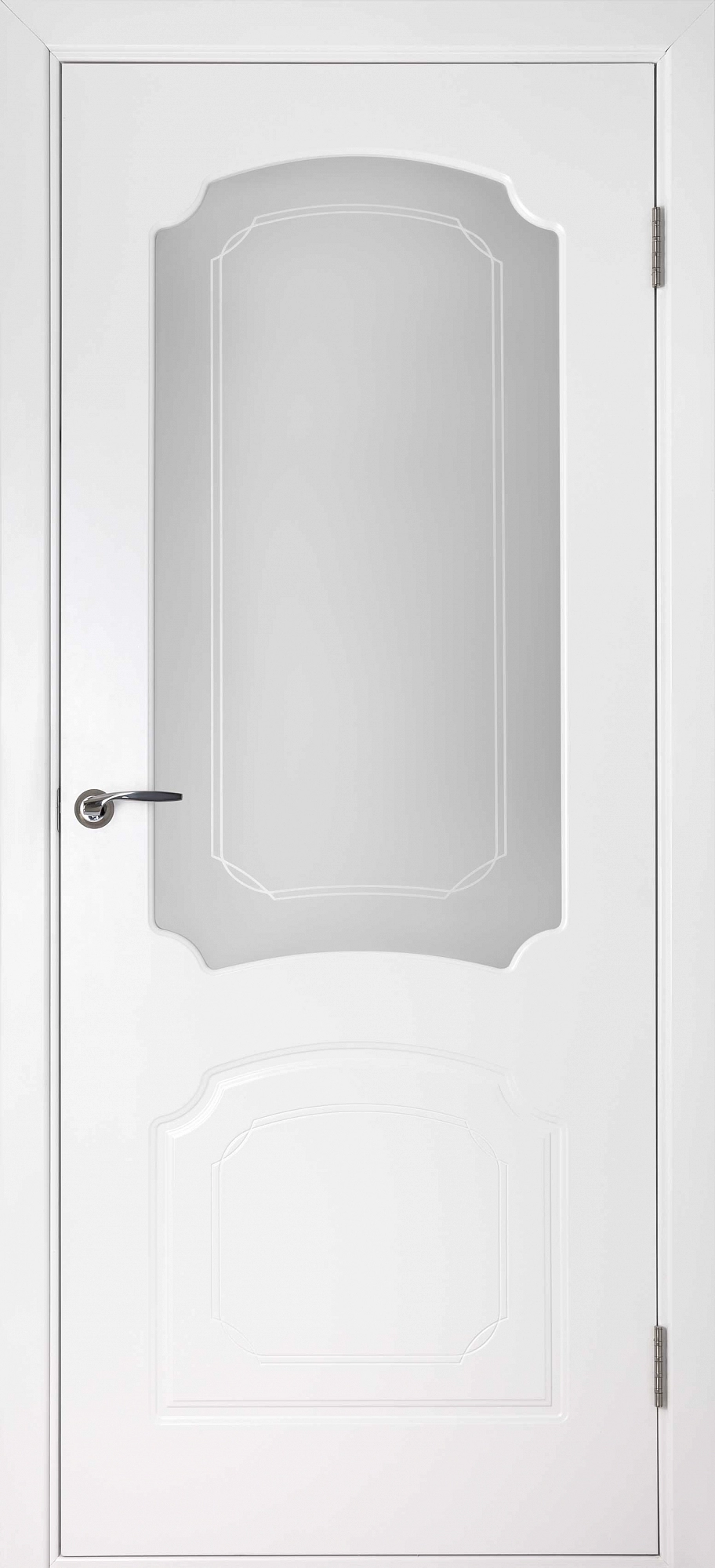 Межкомнатная дверь Виктория белая эмаль ПО
