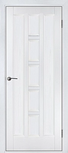 Межкомнатная дверь Квадро белый ясень ПГ