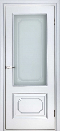 Межкомнатная дверь Серебрянка белый лак ПО Фото №1 | Интернет магазин двери Белоруссии