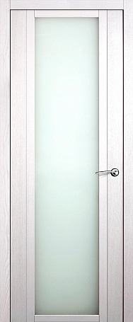 Межкомнатная дверь Стайл Х ясень жемчуг ПО белое стекло Фото №1 | Интернет магазин двери Белоруссии