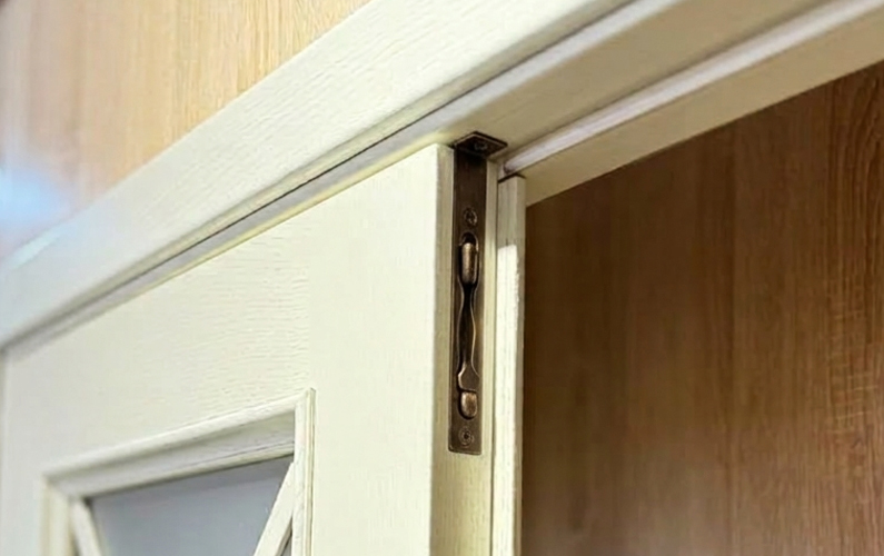 Шпингалет торцевой  R-140  BT (чёрный)