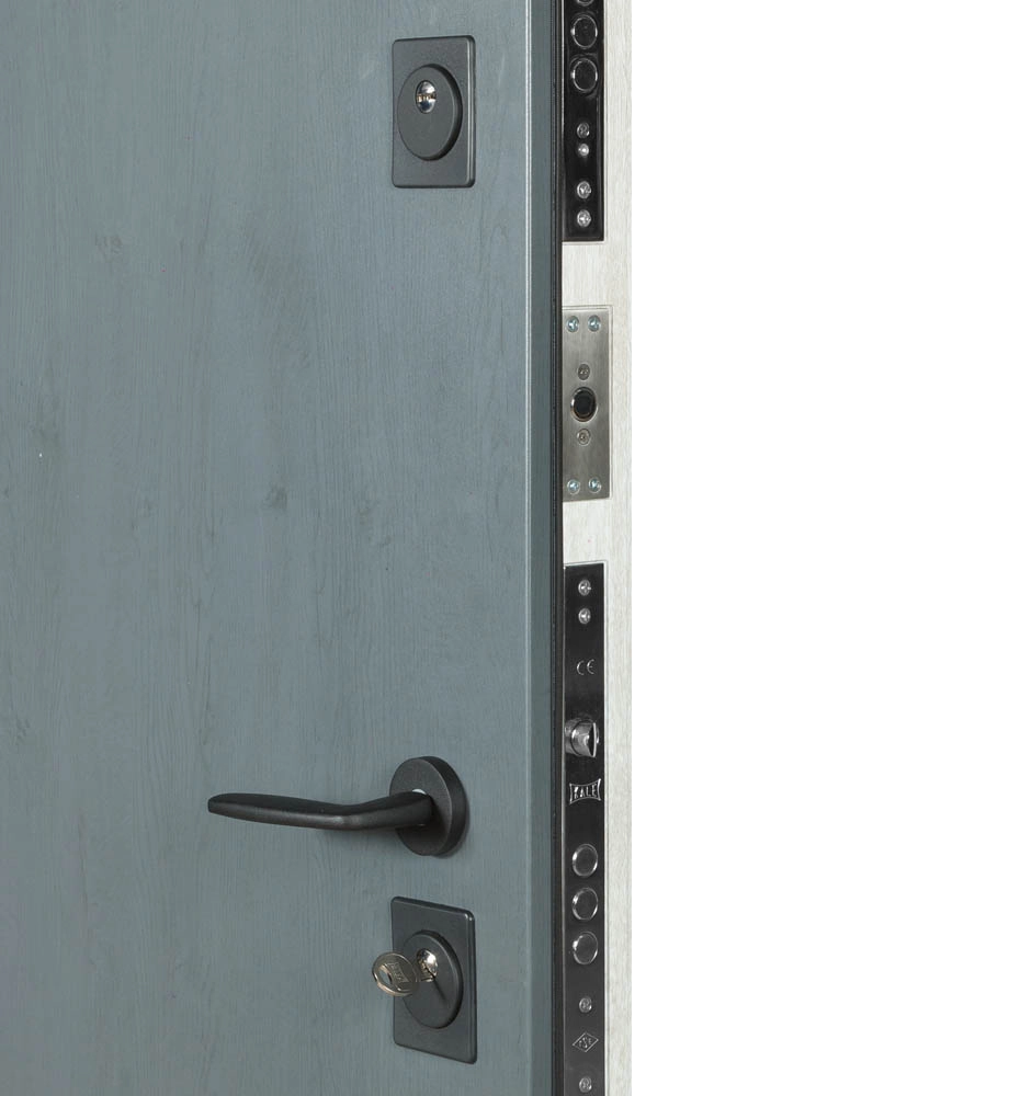 Входная дверь Термо House 706 Антрацит/ белый атлас 1300 мм