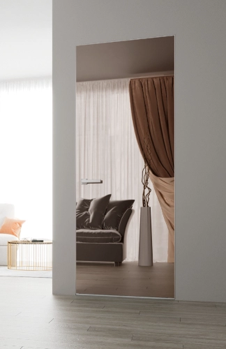 UȘĂ LA SUPER PREȚ!! •  MIRROR bronz mat  / RAL 9010 (alb)