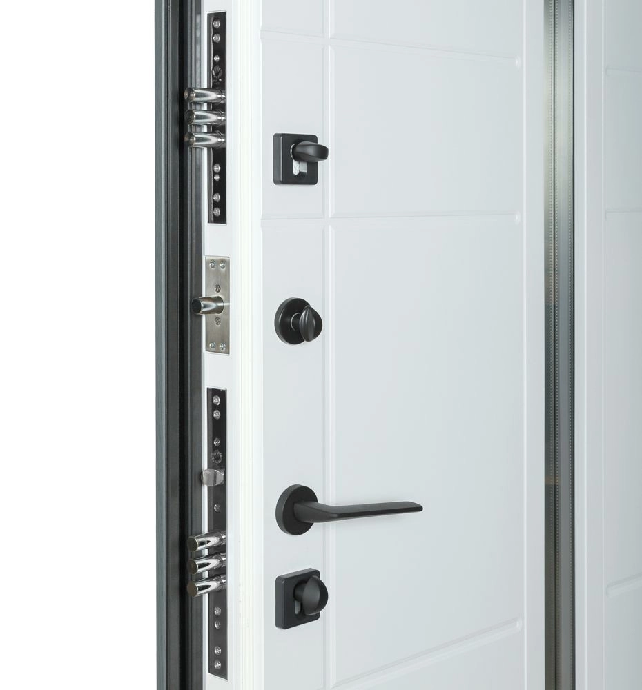 Входная дверь Термо House 706 Антрацит/ белый атлас 1300 мм