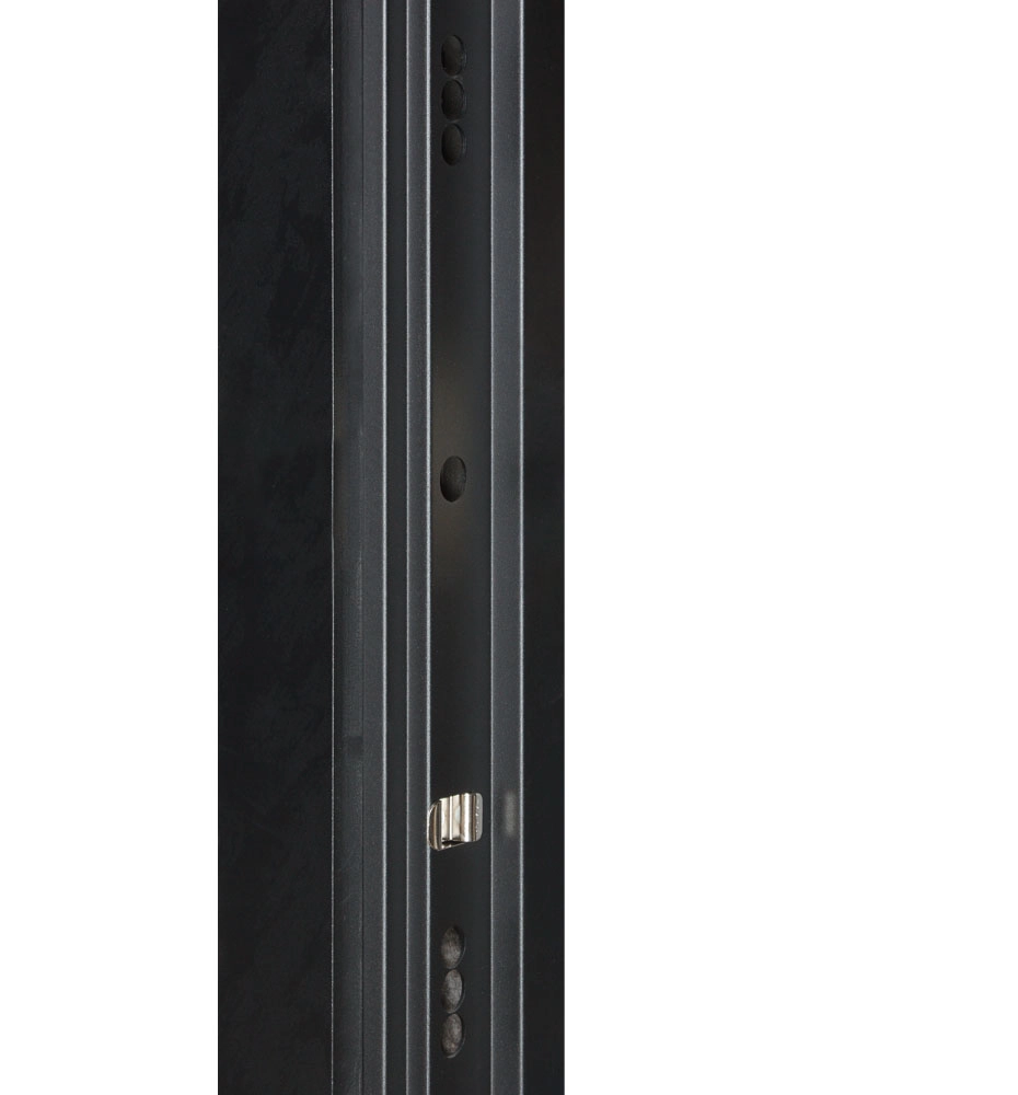 Входная дверь В-83 квадро Kale, модель 594 / 605 зеркало Оксид чёрный/ Декор - белая шагрень