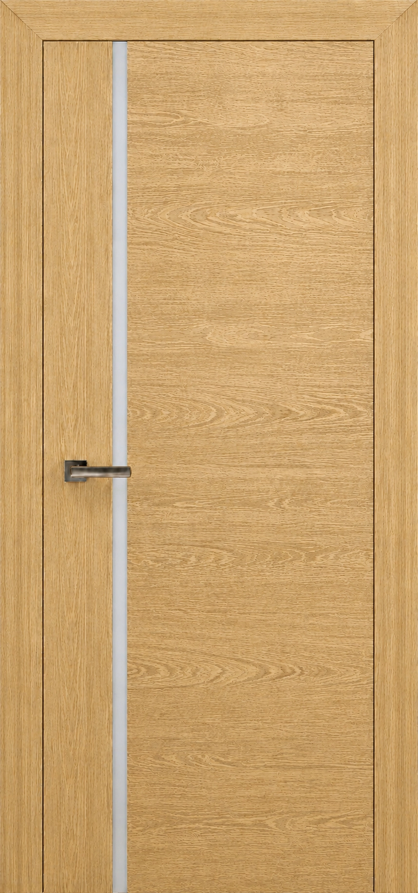Ușa interioara ULTRA Glass-2 stejar în culoare deschisă (sticlă satin alb)