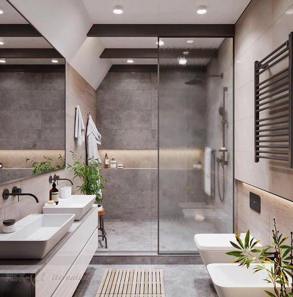 Душевая стеклянная перегородка на заказ