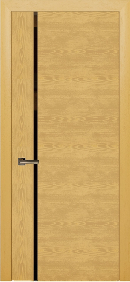 Ușa interioara ULTRA Glass-2 stejar în culoare deschisă (sticlă neagră)