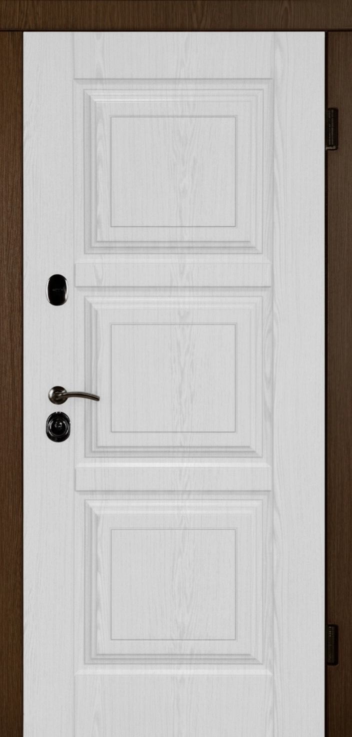 Входная дверь ТРИО 3Д дуб / белая структура (уточняйте наличие - 0 22 89 69 69)