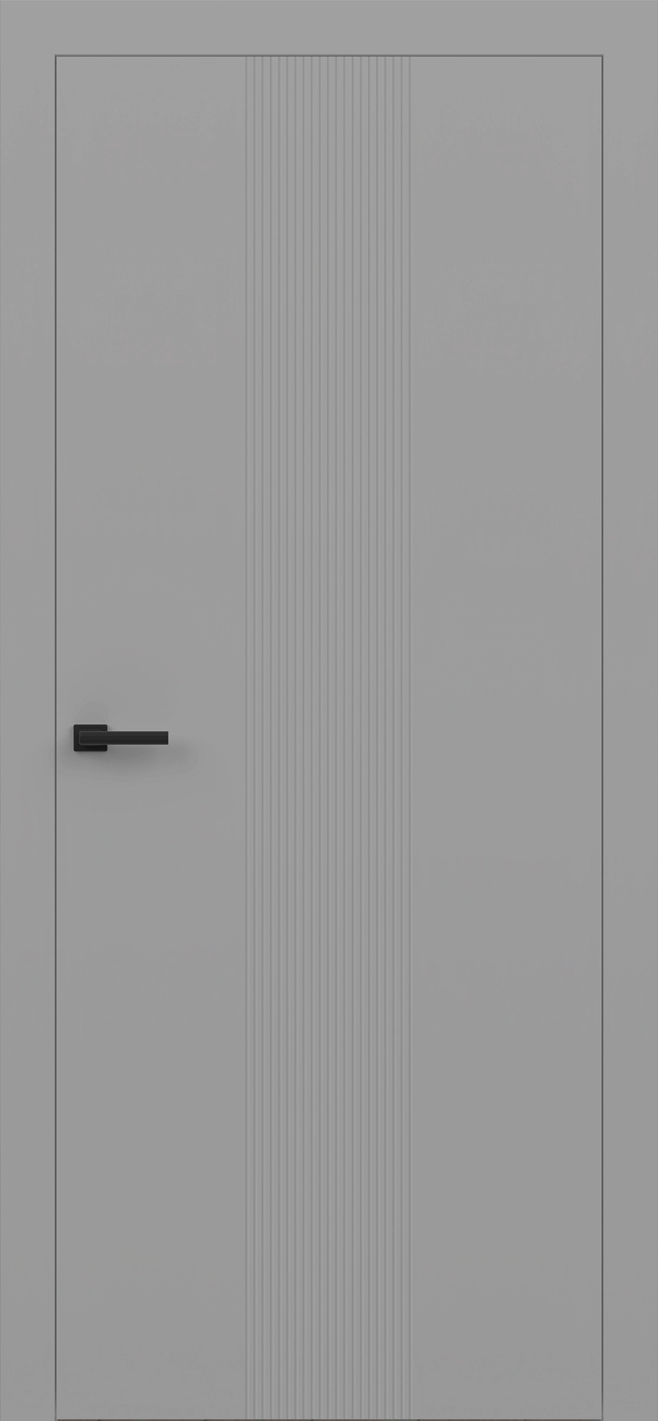 Межкомнатная дверь VERTICAL серая эмаль (RAL 7044)