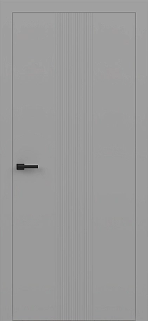 Межкомнатная дверь VERTICAL серая эмаль (RAL 7044) Фото №1 | Интернет магазин двери Белоруссии