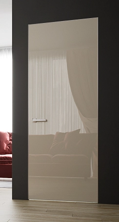 ДВЕРЬ ПО СУПЕРЦЕНЕ!!  •  Cтекло RAL 1013 (жемчужно-белый)/ RAL 1013 (жемчужно-белый)/ L/ 2407x780/  сатин/ реверс/ кл-кл/ без верх /замок AGB/ Фото №1 | Интернет магазин двери Белоруссии