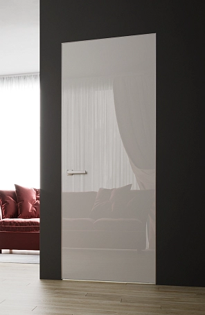 ДВЕРЬ ПО СУПЕРЦЕНЕ!!  •  Двери СКРЫТОГО монтажа Cтекло RAL 9003(сигн белый)/ RAL 7031 (цвет сине-сер)/ R/ 2300x800 /САТИН/ 3 петли/ Фото №1 | Интернет магазин двери Белоруссии