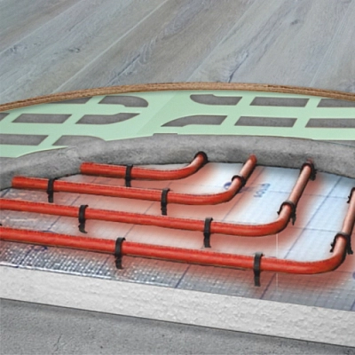 Листовая подложка с вырубкой для теплого пола, 3 мм ♔ СУПЕРЦЕНА!