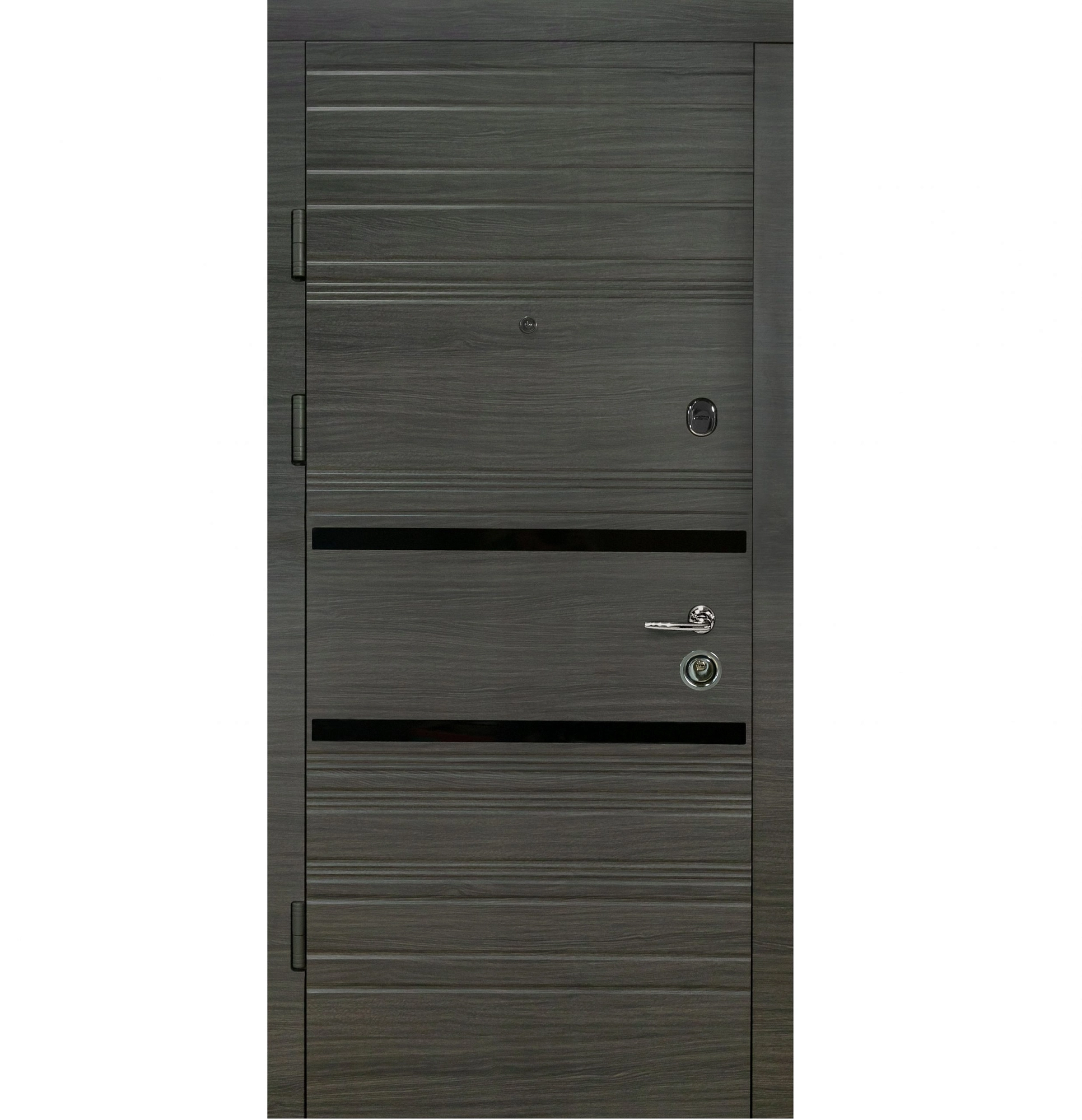 Входная дверь К-8 Модель 514-191  Венге горизонт серый 