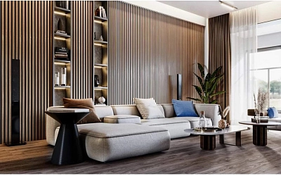 Profil LB-5014/1 Group/MATT TEAK-248 ACOUSTIC  ↕ 12 mm   ⟷ 158x2800 mm          ♔ SUPERPREȚ!