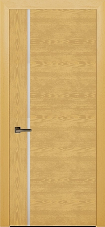 ULTRA Glass-2 светлый дуб (стекло сатин белый) Фото №1 | Интернет магазин двери Белоруссии