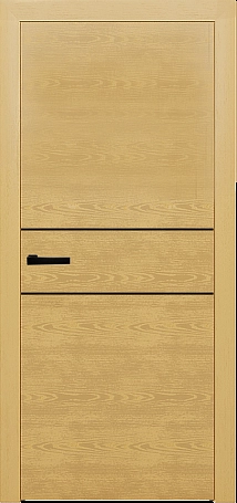 ULTRA M II светлый дуб / чёрные молдинги Фото №1 | Интернет магазин двери Белоруссии