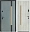 Входная дверь Термо House-705 стеклопакет / уличная Антрацит Дуб полярный Фото №2 | Интернет магазин двери Белоруссии