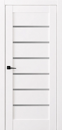 Ușă de interior MARI alb mat (sticlă satin) Фото №1 | Интернет магазин двери Белоруссии