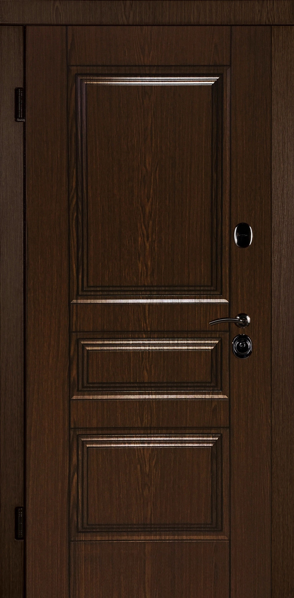 Входная дверь ВЕНА 3Д  дуб тёмный / белая структура (уточняйте наличие - 0 22 89 69 69)